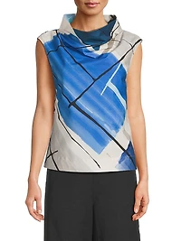 Sorairo Printed Cotton Poplin Top