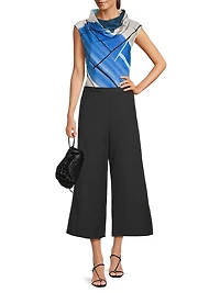 Sorairo Printed Cotton Poplin Top