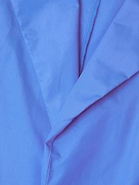 Techno Poplin Cotton-Blend Belted Wrap Top