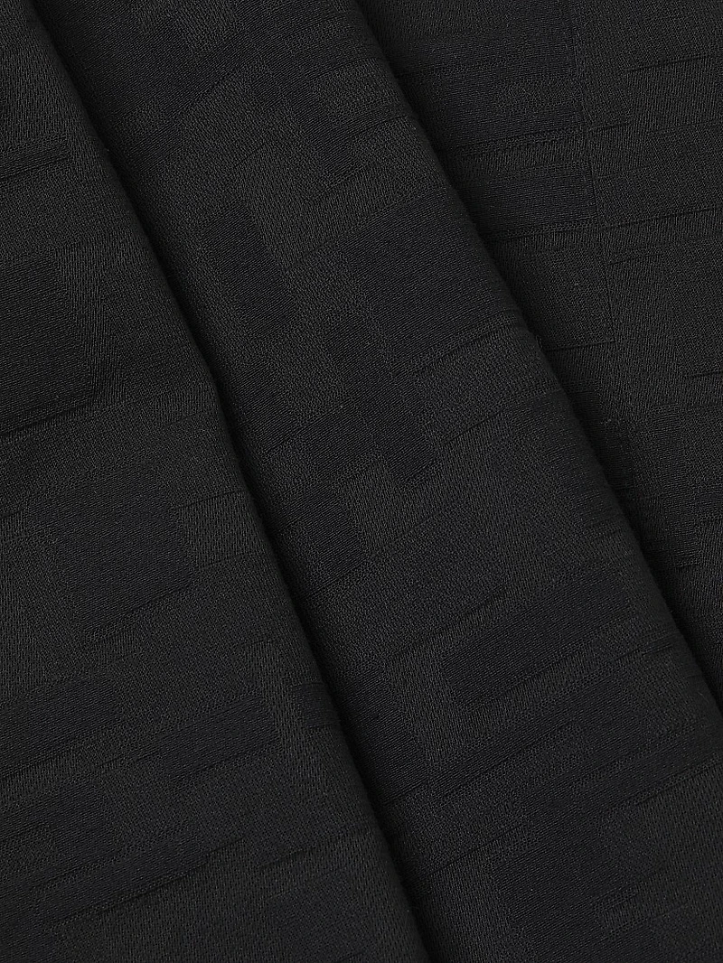 Jacquard Wide-Leg Crop Pants