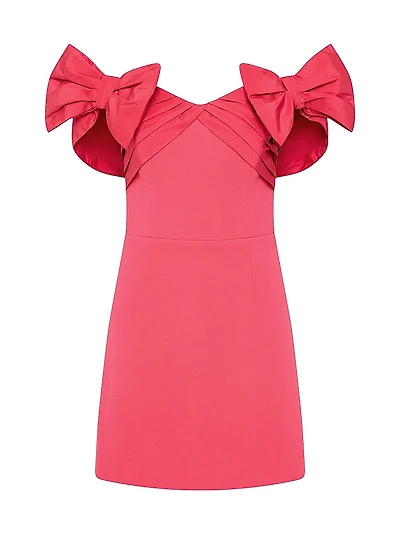 Posey Bow Off-The-Shoulder Minidress