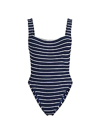 Striped One-Piece Swimsuit
