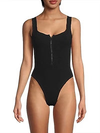 Dallas Plunge Back One-Piece Swimsuit