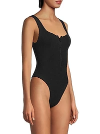 Dallas Plunge Back One-Piece Swimsuit