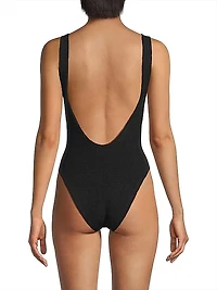 Dallas Plunge Back One-Piece Swimsuit