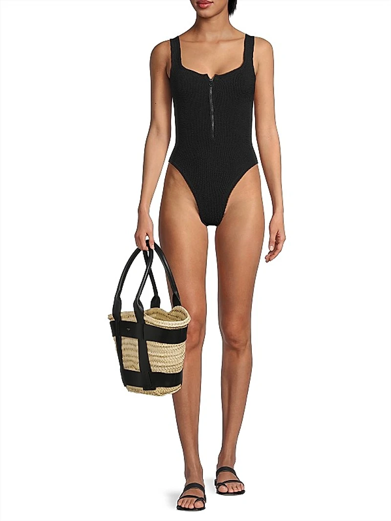 Dallas Plunge Back One-Piece Swimsuit