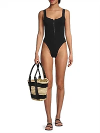 Dallas Plunge Back One-Piece Swimsuit