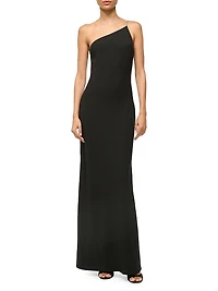 Elodie Asymmetric One-Shoulder Maxi Dress