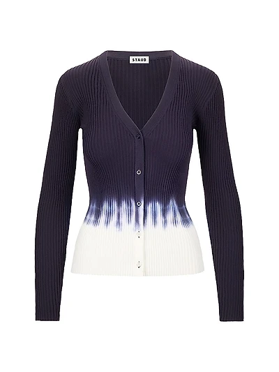 Cargo Tie-Dye Button-Front Cardigan