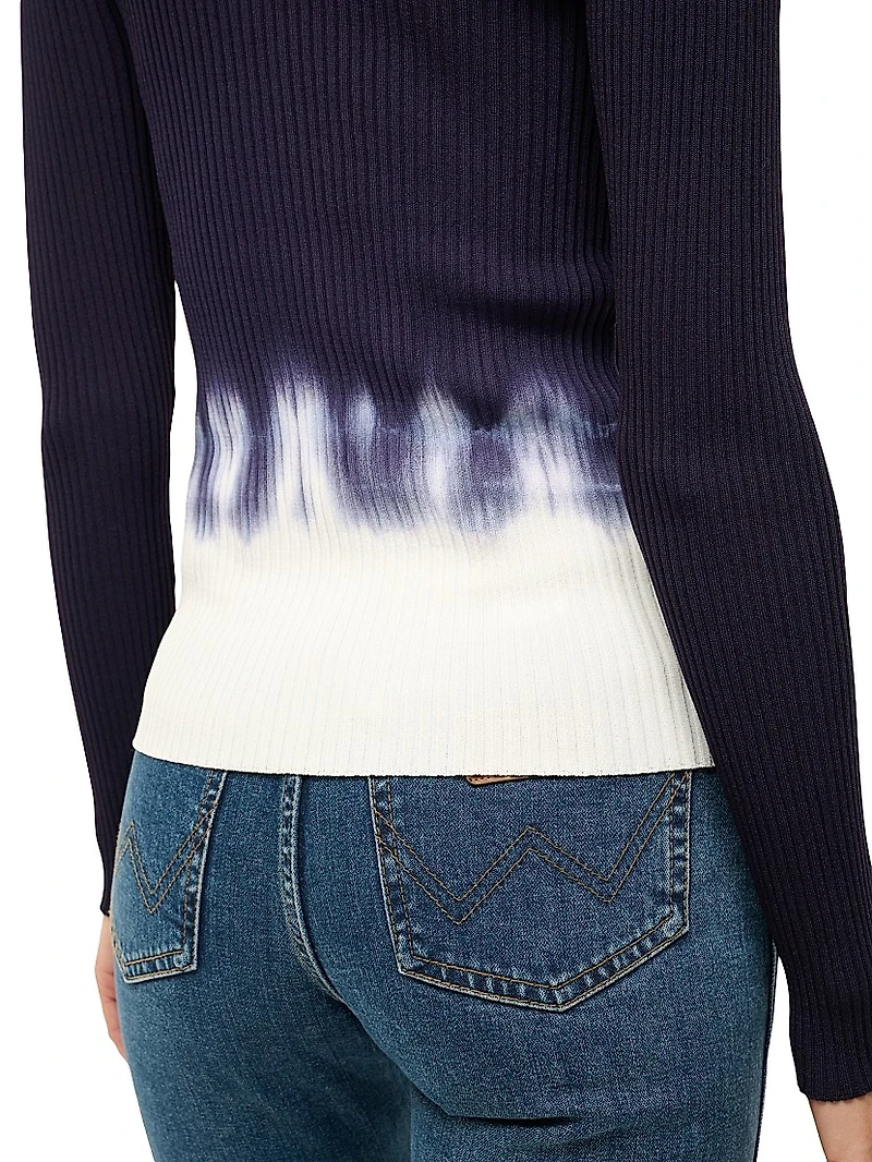 Cargo Tie-Dye Button-Front Cardigan