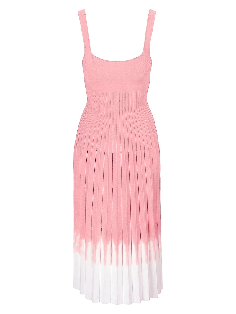 Ellison Ombré Scoopneck Midi-Dress