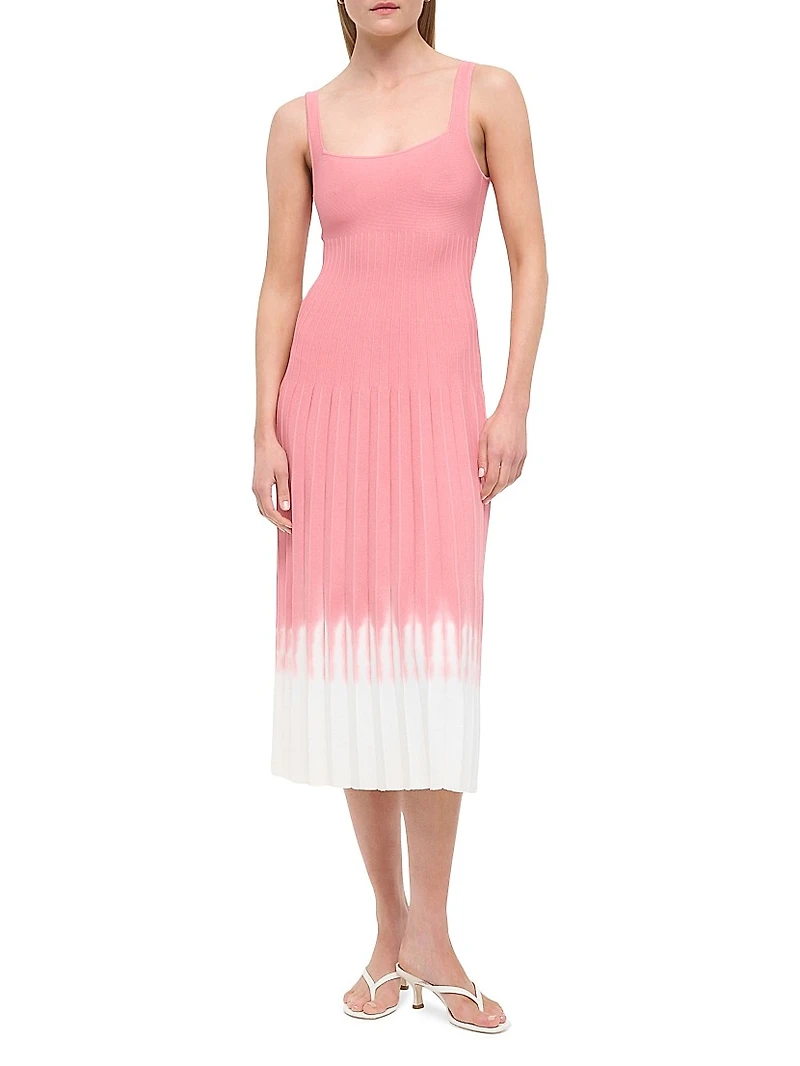 Ellison Ombré Scoopneck Midi-Dress