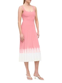 Ellison Ombré Scoopneck Midi-Dress