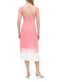 Ellison Ombré Scoopneck Midi-Dress