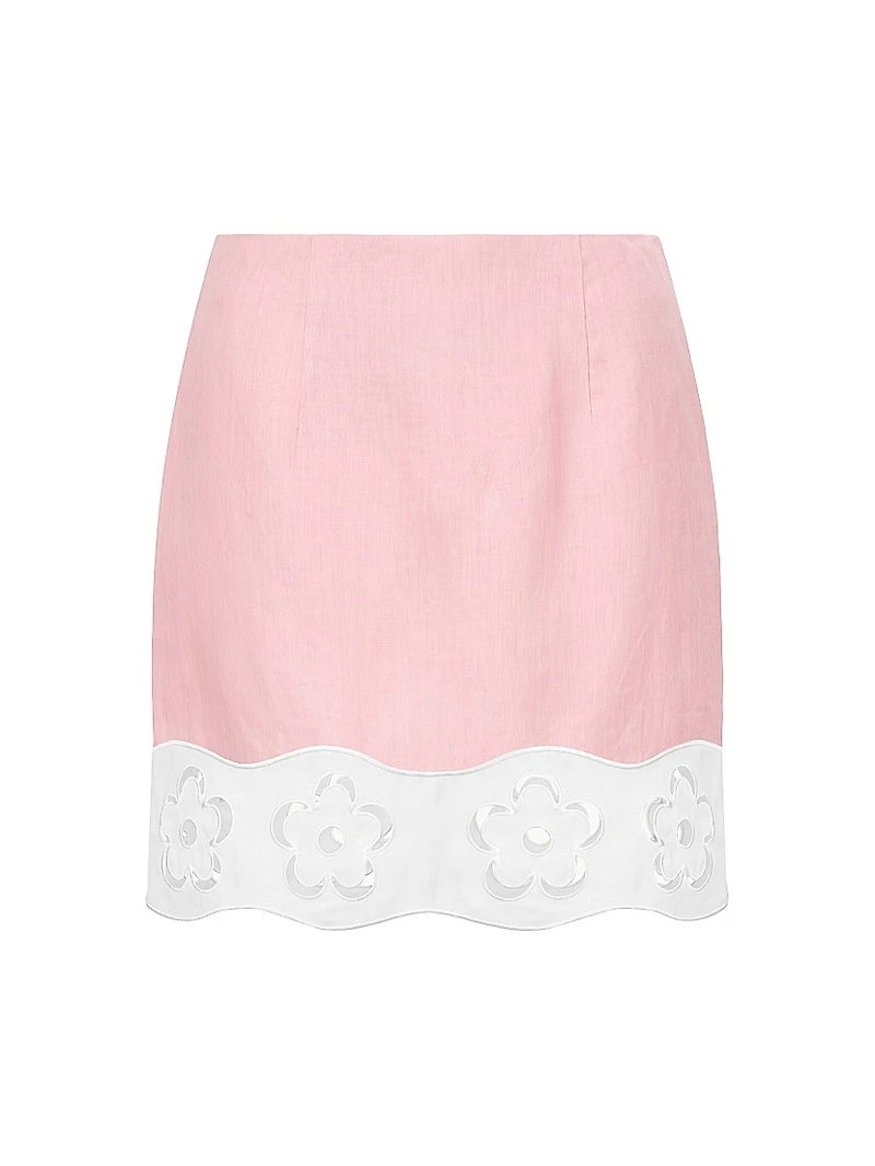 Margaux Linen A-Line Skirt