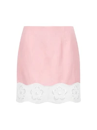 Margaux Linen A-Line Skirt
