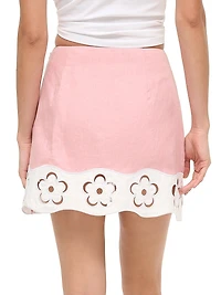 Margaux Linen A-Line Skirt