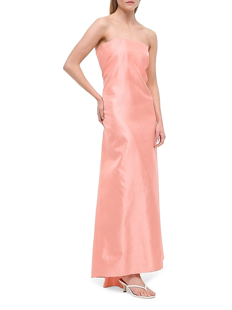 Tullio Silk Strapless Gown