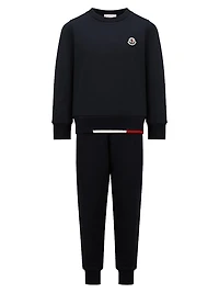 Little Boy's & Sweatsuit Set Cotton