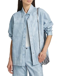 Sidonie Faux Leather Oversized Jacket