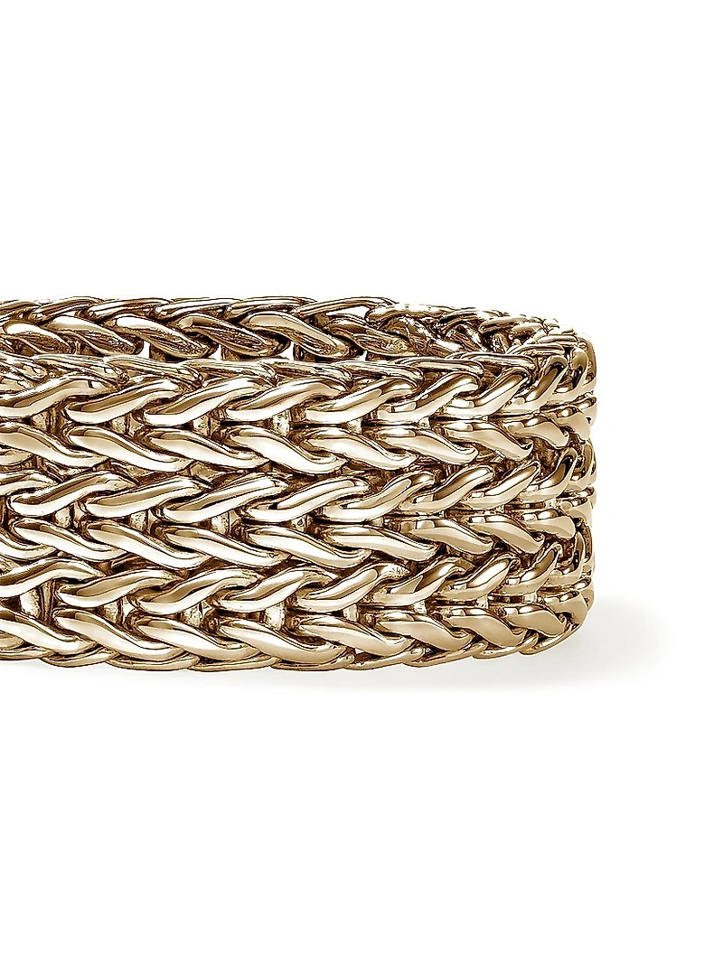 Icon Rata Chain 14K Yellow Gold Wide Band Ring