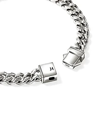 Sterling Silver Curb-Chain Bracelet/7MM