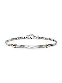 JH Essentials Sterling Silver, 14K Yellow Gold & 0.60 TCW Diamond Bracelet