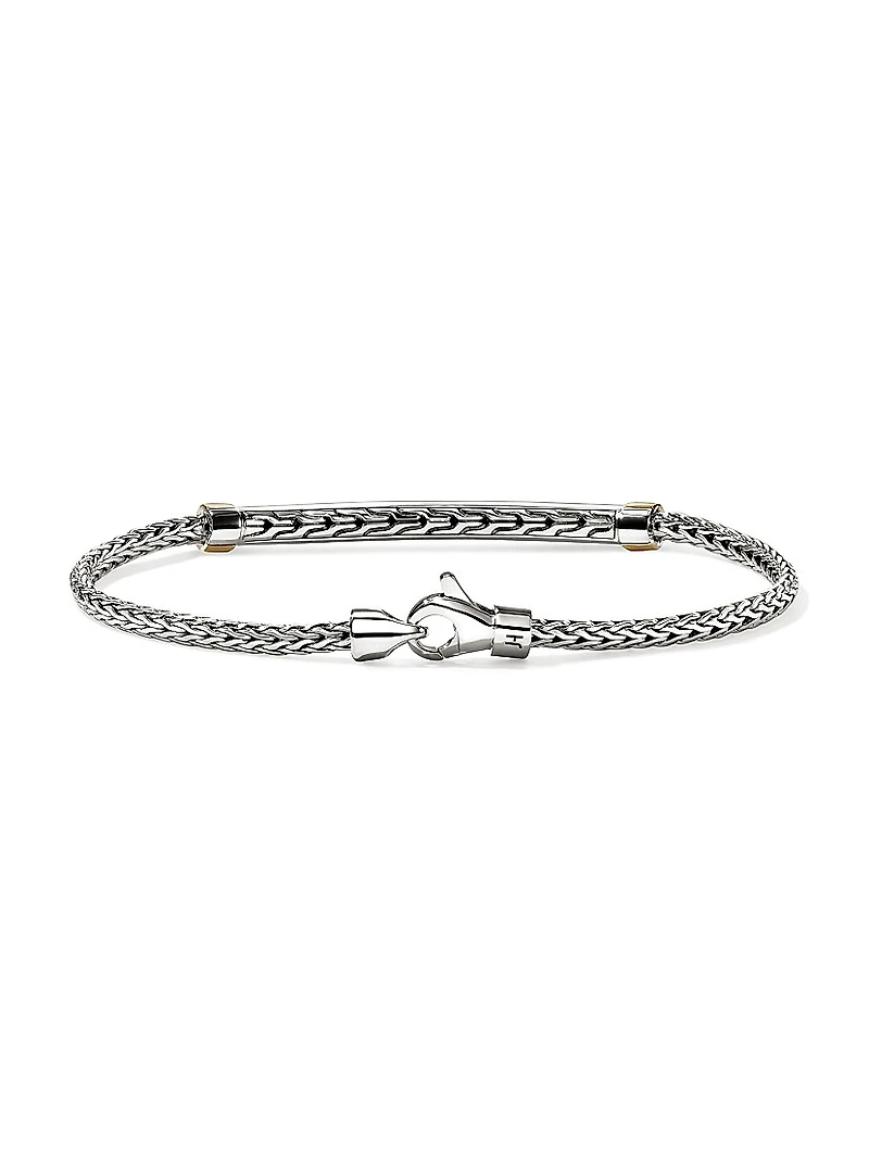 JH Essentials Sterling Silver, 14K Yellow Gold & 0.60 TCW Diamond Bracelet