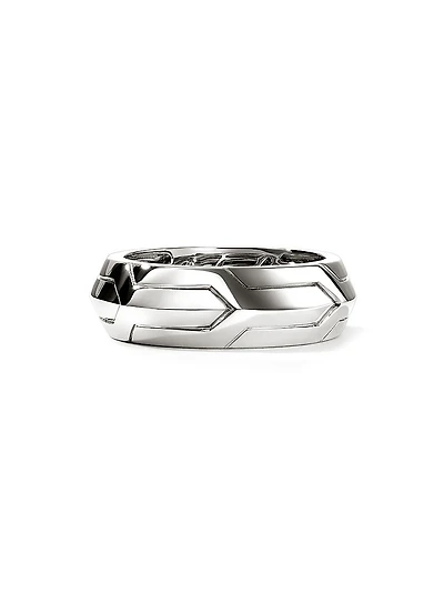 Icon 50 Sterling Silver Band Ring