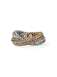 Kami 14K Yellow Gold & Sterling Silver Crossover Ring