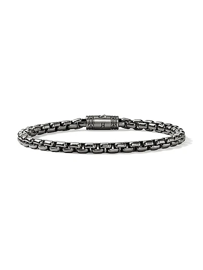 Sterling Silver Box-Chain Bracelet/4.8MM