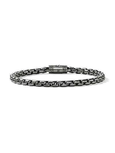 Sterling Silver Box-Chain Bracelet/4.8MM