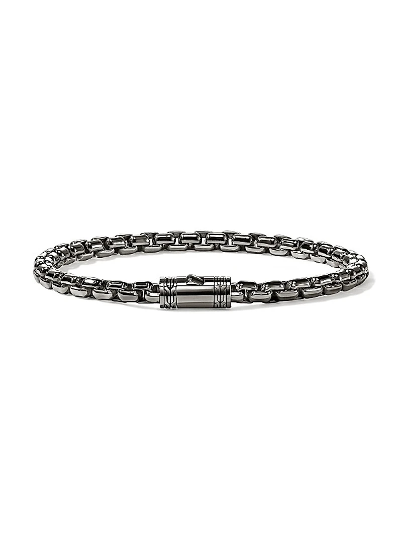 Sterling Silver Box-Chain Bracelet/4.8MM
