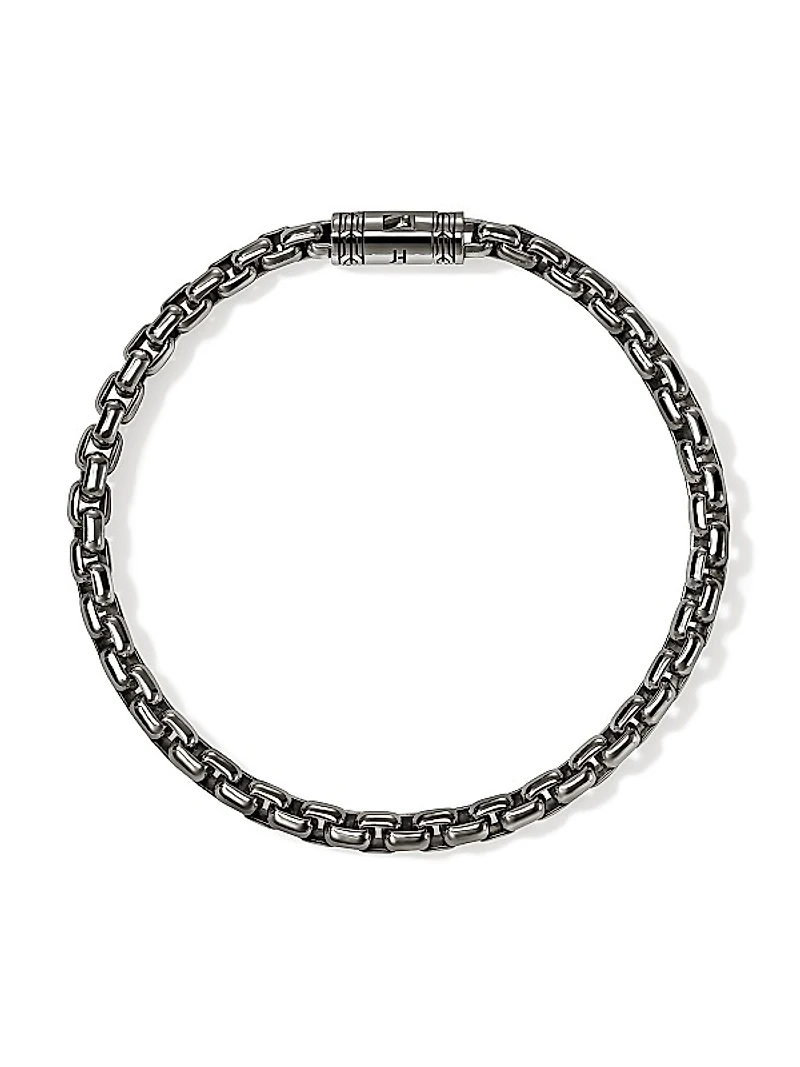 Sterling Silver Box-Chain Bracelet/4.8MM