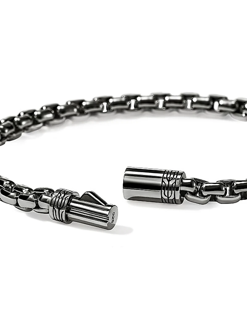 Sterling Silver Box-Chain Bracelet/4.8MM