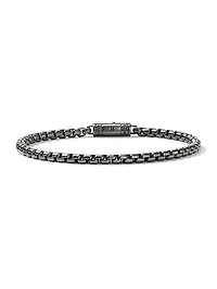 Sterling Silver Box Chain Bracelet/3.7MM