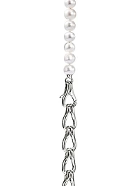 Surf Sterling Silver & Cultured Freshwater Pearl Necklace