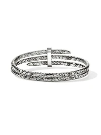 Spear Sterling Silver & TCW Diamond Cuff