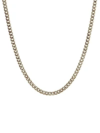 14K Yellow Gold Curb Chain Necklace