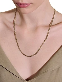 14K Yellow Gold Curb Chain Necklace