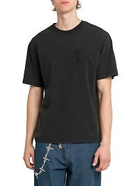 Stonewashed Chain Stitch T-Shirt