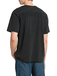 Stonewashed Chain Stitch T-Shirt