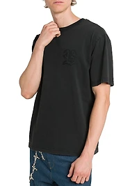 Stonewashed Chain Stitch T-Shirt