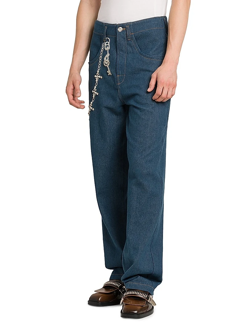 Relaxed Trompe L'oeil Jeans