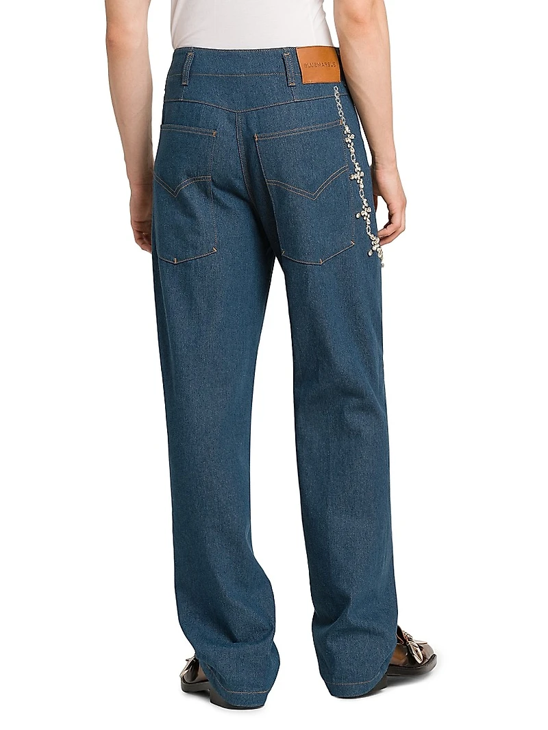 Relaxed Trompe L'oeil Jeans