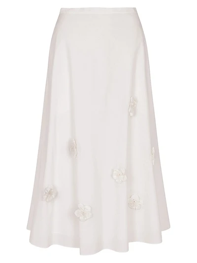 Priya Cotton Poplin Midi-Skirt
