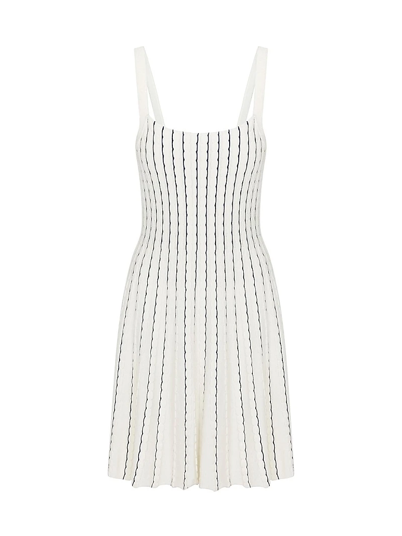 Dorothy Scallop Knit A-Line Minidress