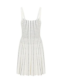 Dorothy Scallop Knit A-Line Minidress