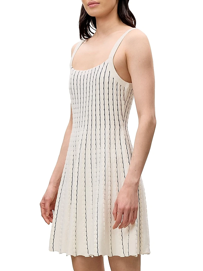 Dorothy Scallop Knit A-Line Minidress