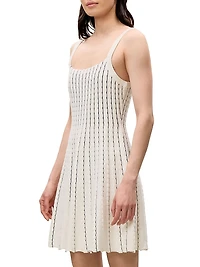 Dorothy Scallop Knit A-Line Minidress